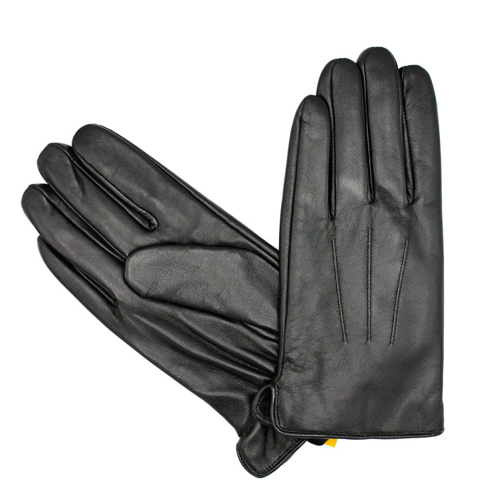 Men's Black Leather Gloves