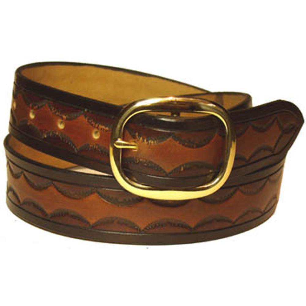 Hand Tooled Leather Belt