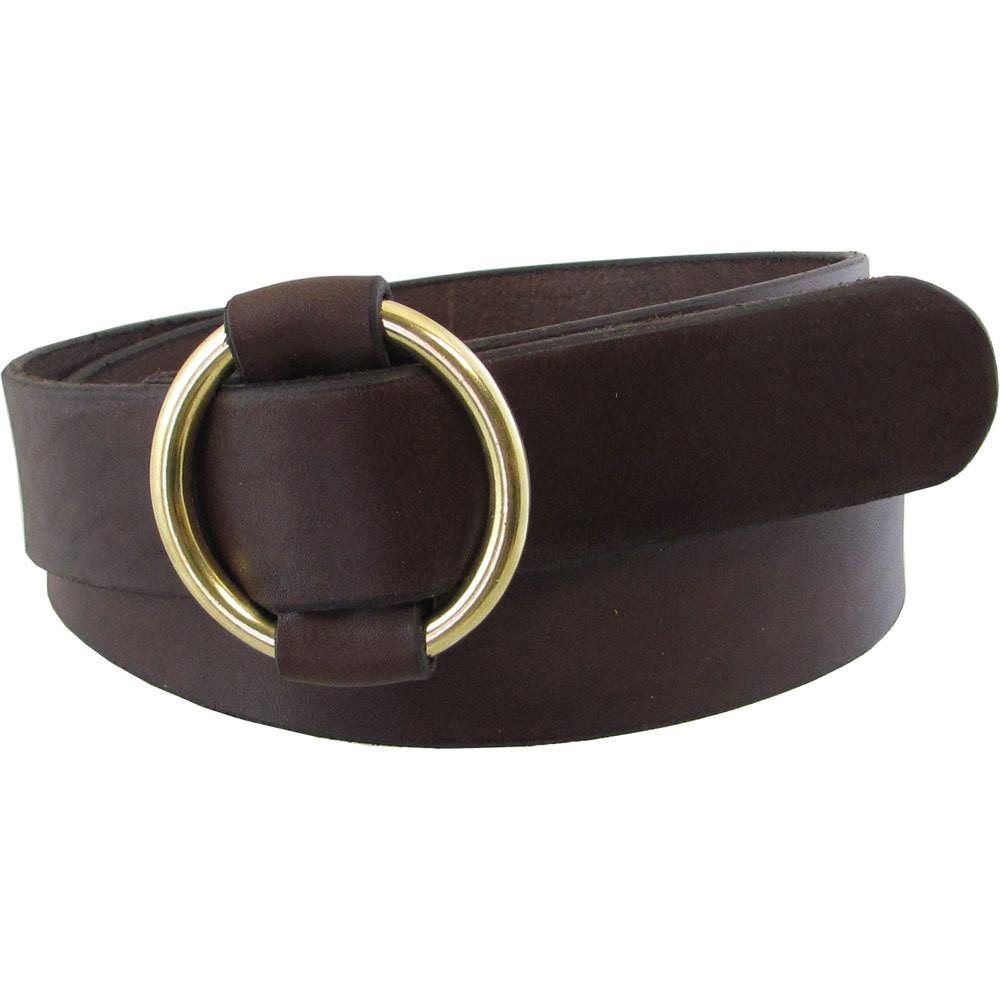 1 1/2" Single Ring Cinch Belt Dark Brown