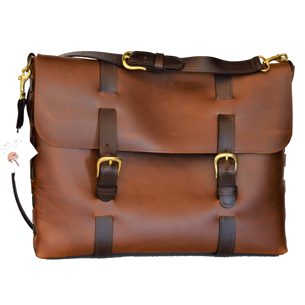 A94 Satchel Medium Brown