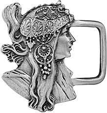 Nouveau Woman Belt Buckle