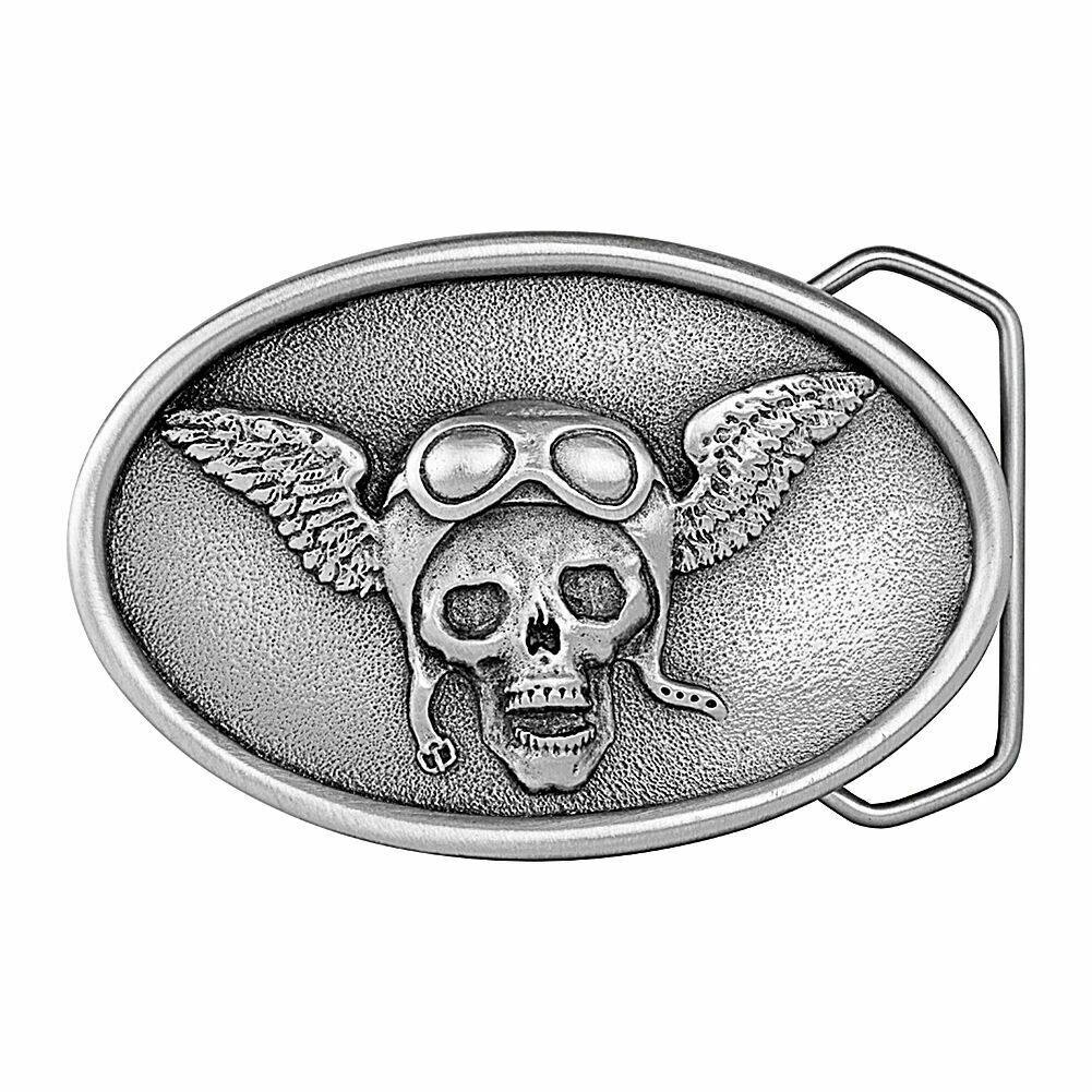 Skull & Wings Belt Buckle