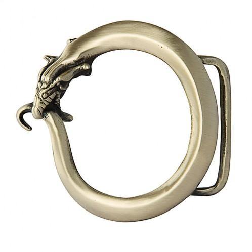 Ouroboros Brass Belt Buckle