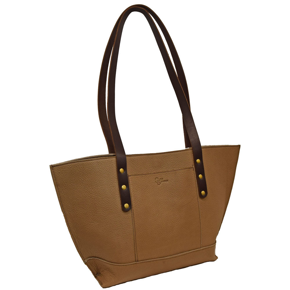 Easy Shoulder Tote - Textured Light Tan
