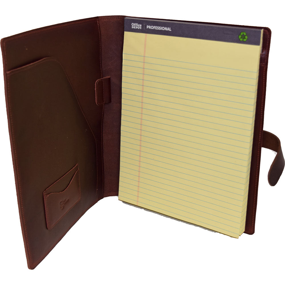 Leather Folder/Legal Pad - Open View