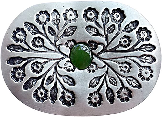 Lace w/ Jade Belt Buckle