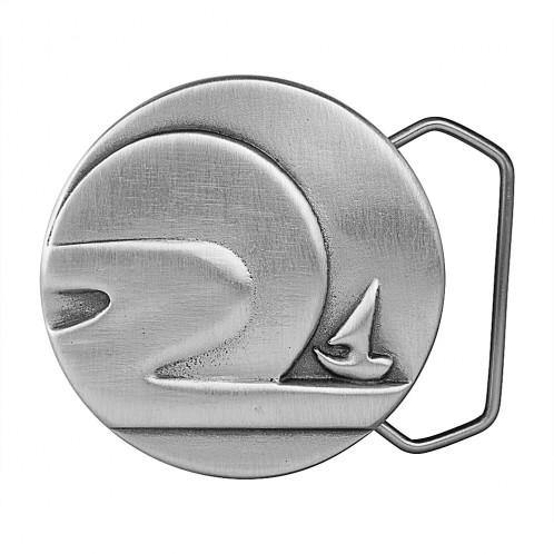Nipponese Sailboat Belt Buckle - Sole Survivor