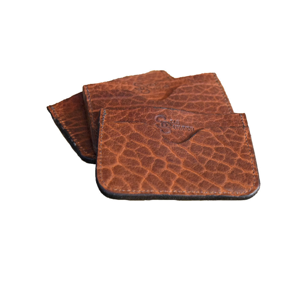 Bison Card Case Tuscon Brown