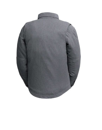 Recyled Waxed Canvas Shirt Jacket - Grey