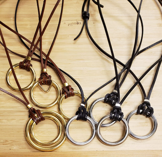 Pendant on Leather Cord