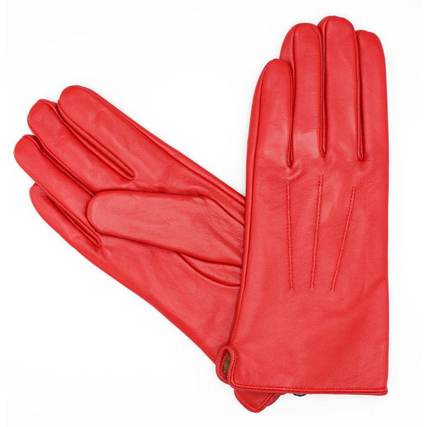 Ladies Red Leather Gloves 17120 Sole Survivor Leather