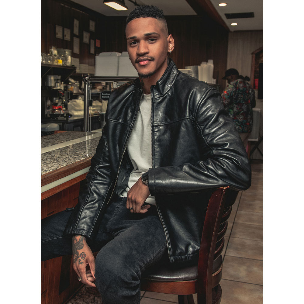 Men's Leather Jacket #2439NZ