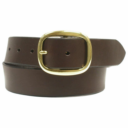 1 1/4" Leather Belt Chocolate