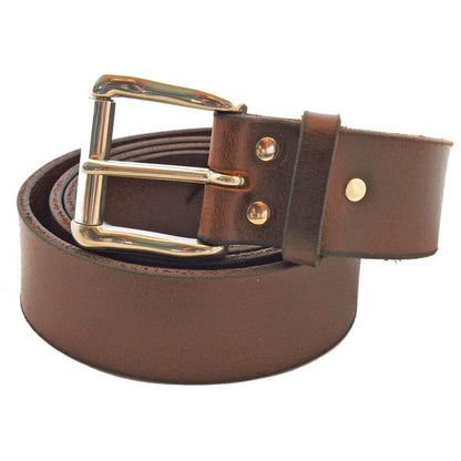 Leather Jean Belt #2719 Mahogany