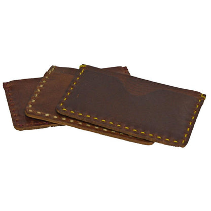 Two Pocket Card Case - Brown