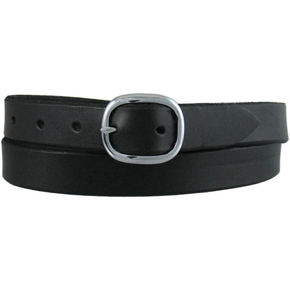 1" Casual Leather Belt #627 Black