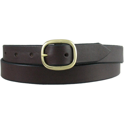1" Casual Leather Belt #627 Chocolate