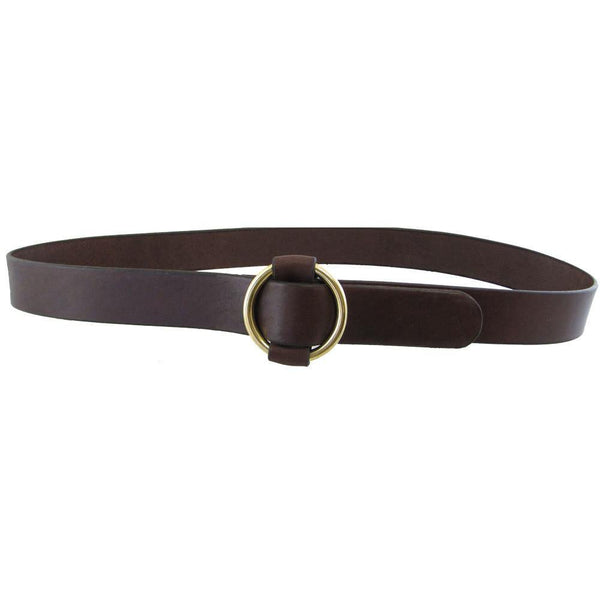 Double O Ring Leather Cinch Belt - Cellar Leather