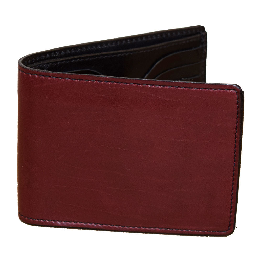 Bifold Wallet with Extra Pockets - Burgundy