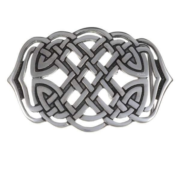 Pewter Belt Buckle "Mermaid's Purse"