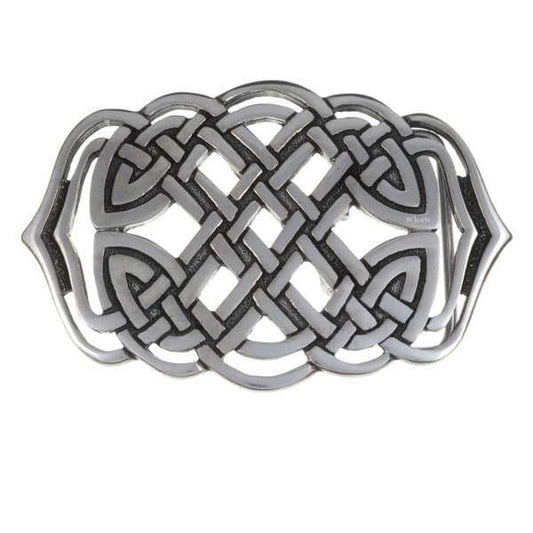 Pewter Belt Buckle "Mermaid's Purse"