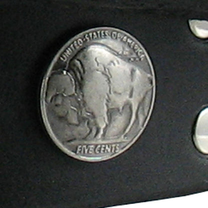 Buffalo Nickel Studded Belt