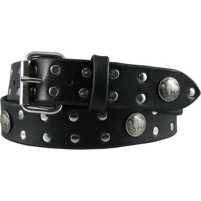 Buffalo Nickel Studded Belt
