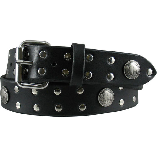 Buffalo Nickel Studded Belt