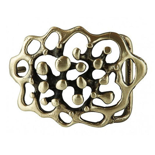 Brass "Bubbles" Belt Buckle