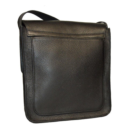 Back View Vertical Satchel - Medium - Textured Black