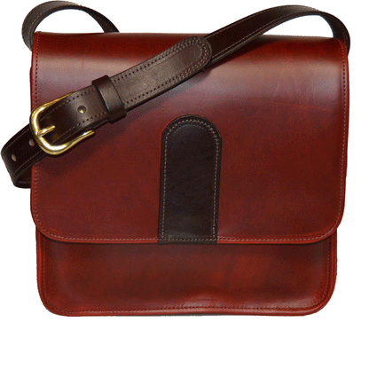 Small Vertical Satchel - Red