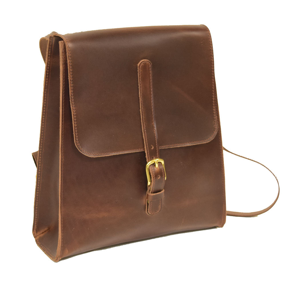 Avery Backpack Purse - Chestnut Brown 