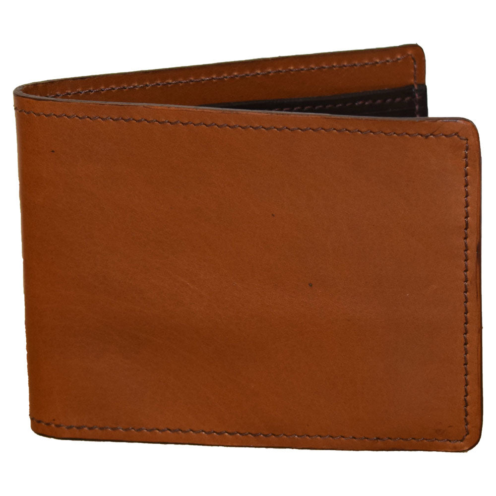 Leather BiFold Wallet w/Extra Pockets Sole Survivor Leather