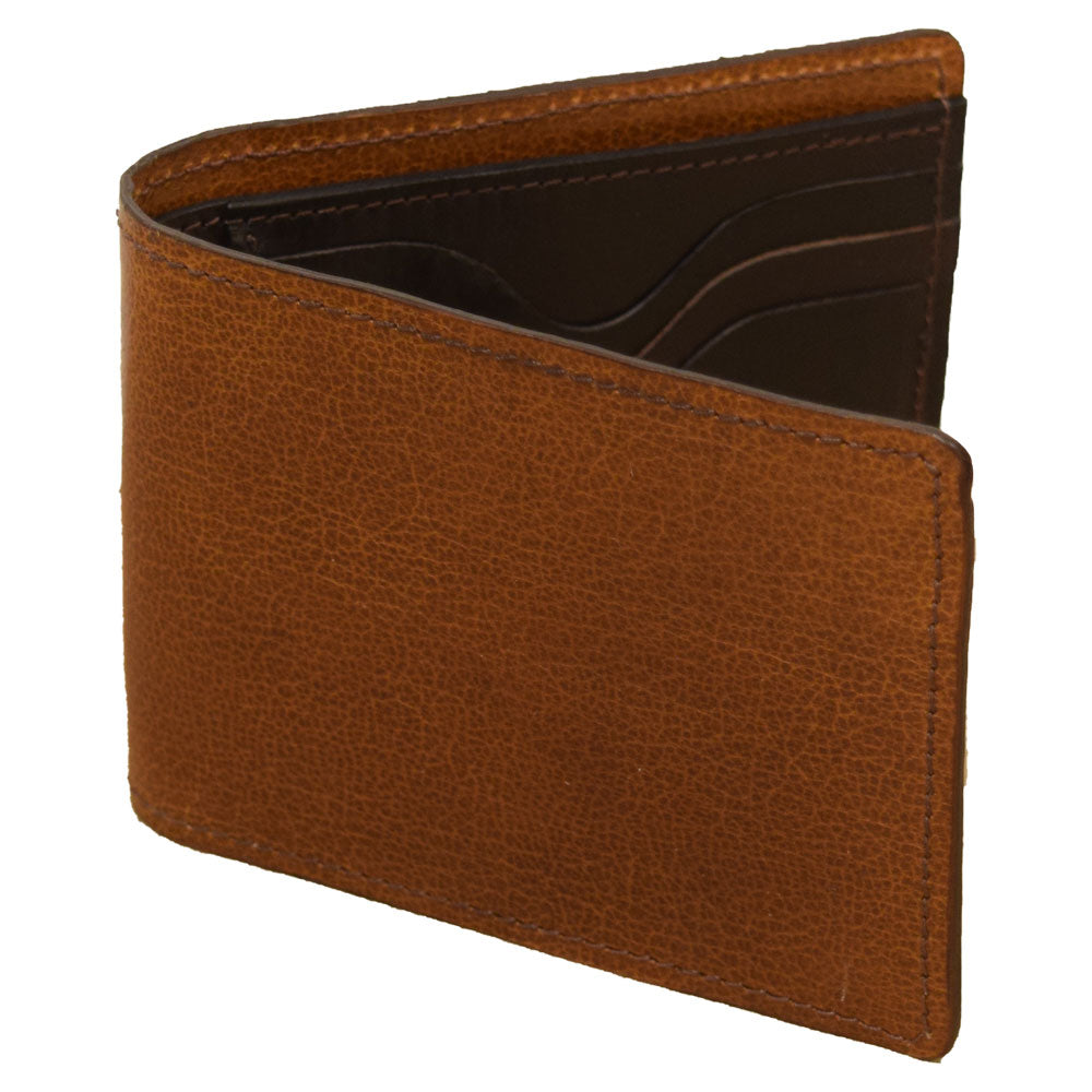 Bifold Wallet with Extra Pockets - Textured Tan