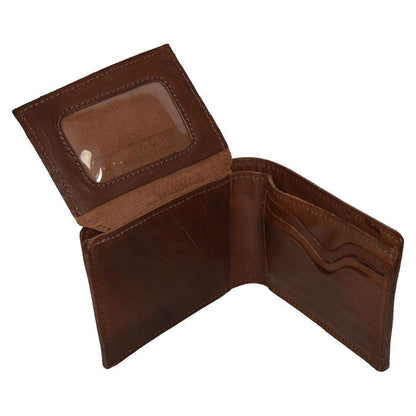 I.D. Flip Wallet - Open View - Brown