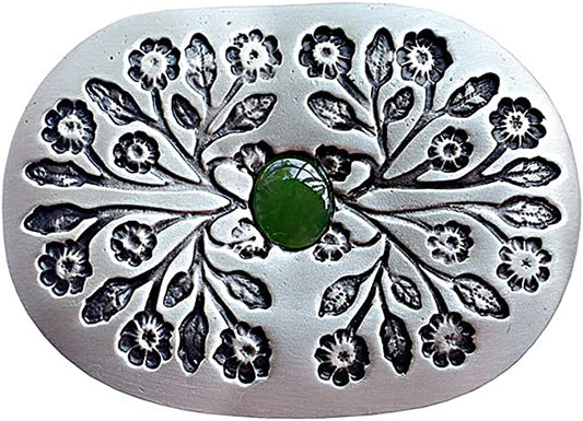 Lace w/ Jade Belt Buckle