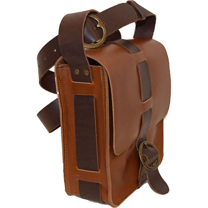 Leo Day Satchel - Antique Tan - Side View