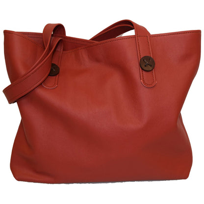 Terri Button Tote - Black