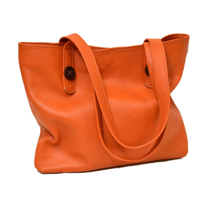 Terri Button Tote - Tango