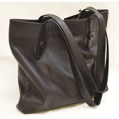 Terri Button Tote - Black